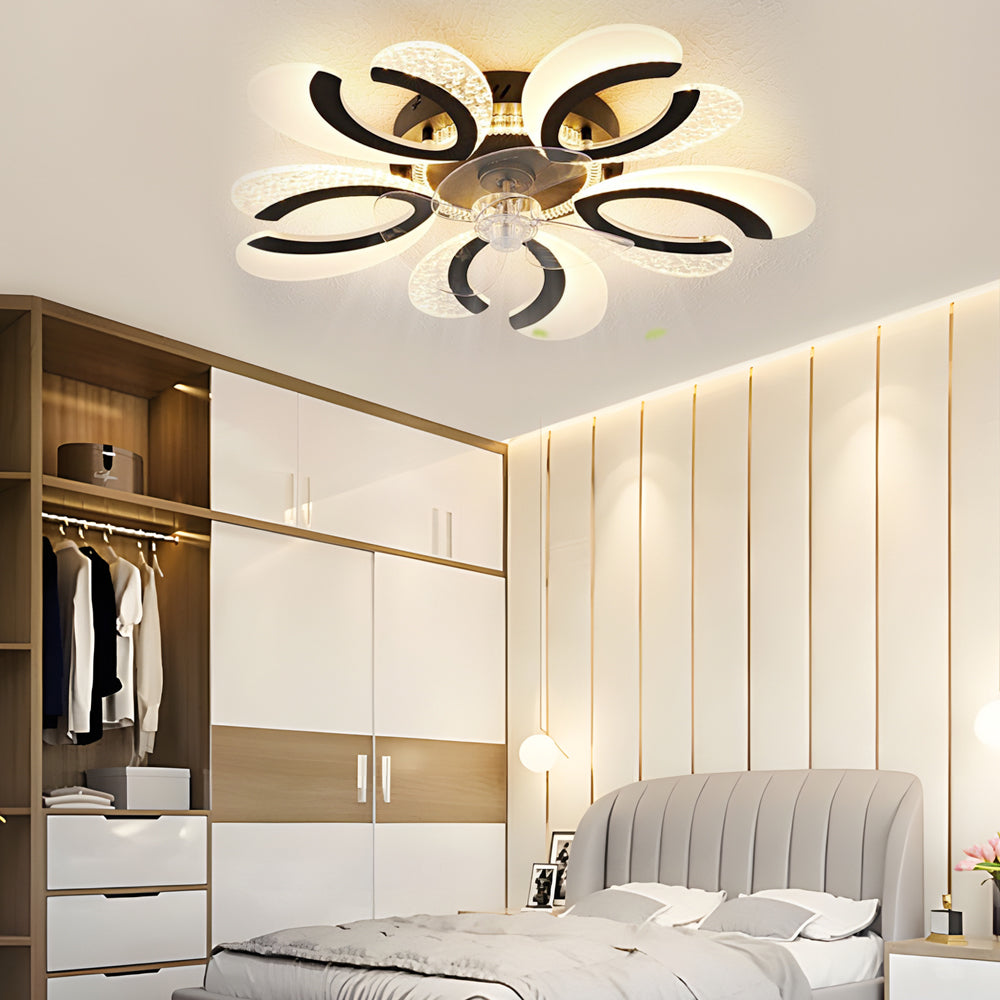 Flowers Mute Timing Ceiling Fan Li002708