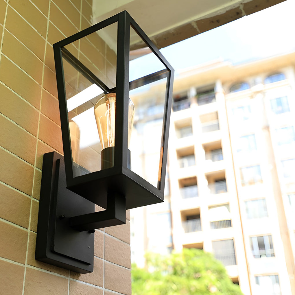 Trapezoidal Waterproof Led Vintage Outdoor Wall Light Wall Sconce Lighting