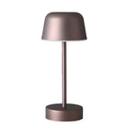 Tunable Metal Finish Table Lamp In Hat Style