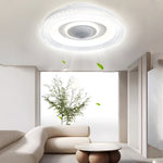 20 In W 6 Speed Indoor Bladeless Smart Ceiling Fan With Remote And Dimmable Led