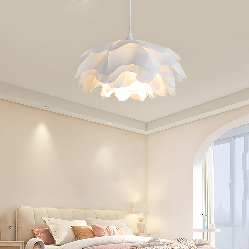 Versatile Acrylic Flower Pendant Lamp Modern Design 3 Step Dimming Adjustable Hanging Cord