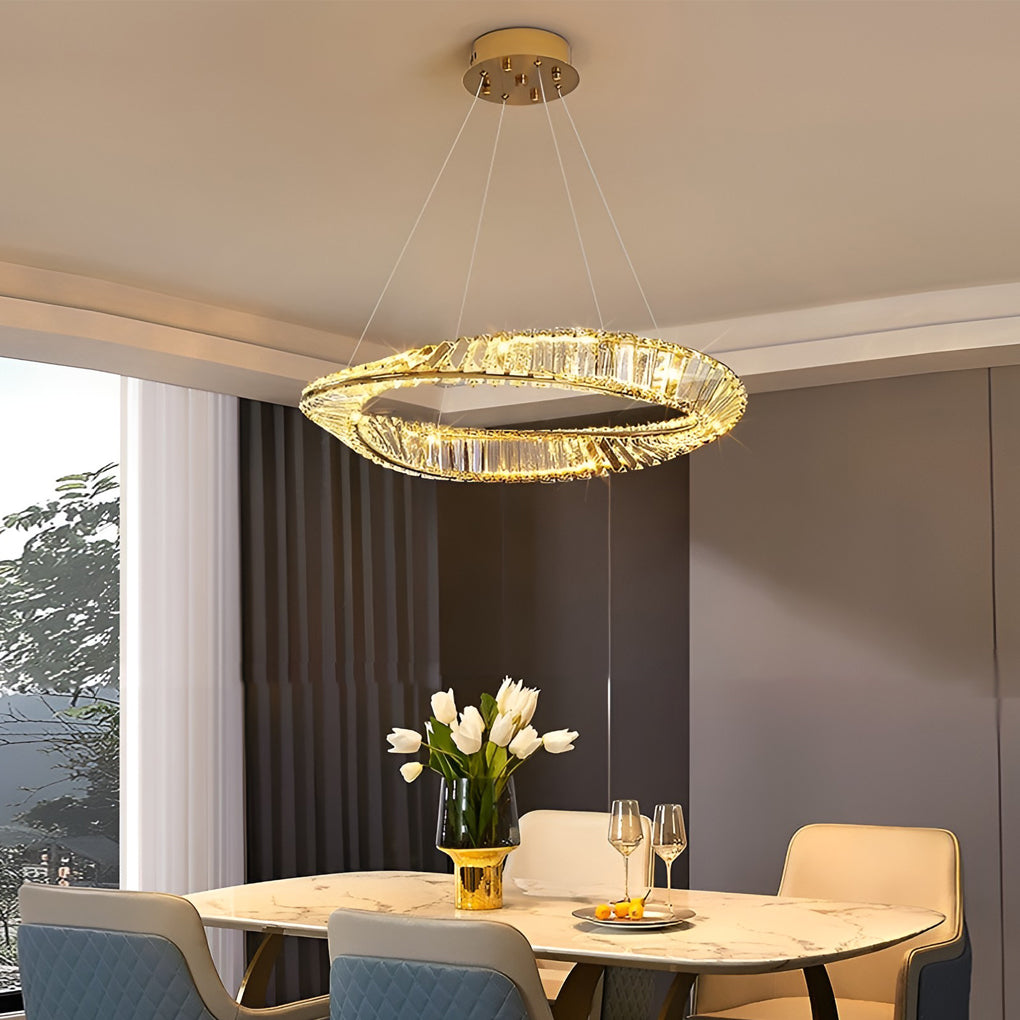 Creative Ring Modern Crystal Chandelier Li001965