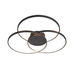 Aurelia Trio Ring LED Ceiling Light – Modern Nordic Semi Flush Mount