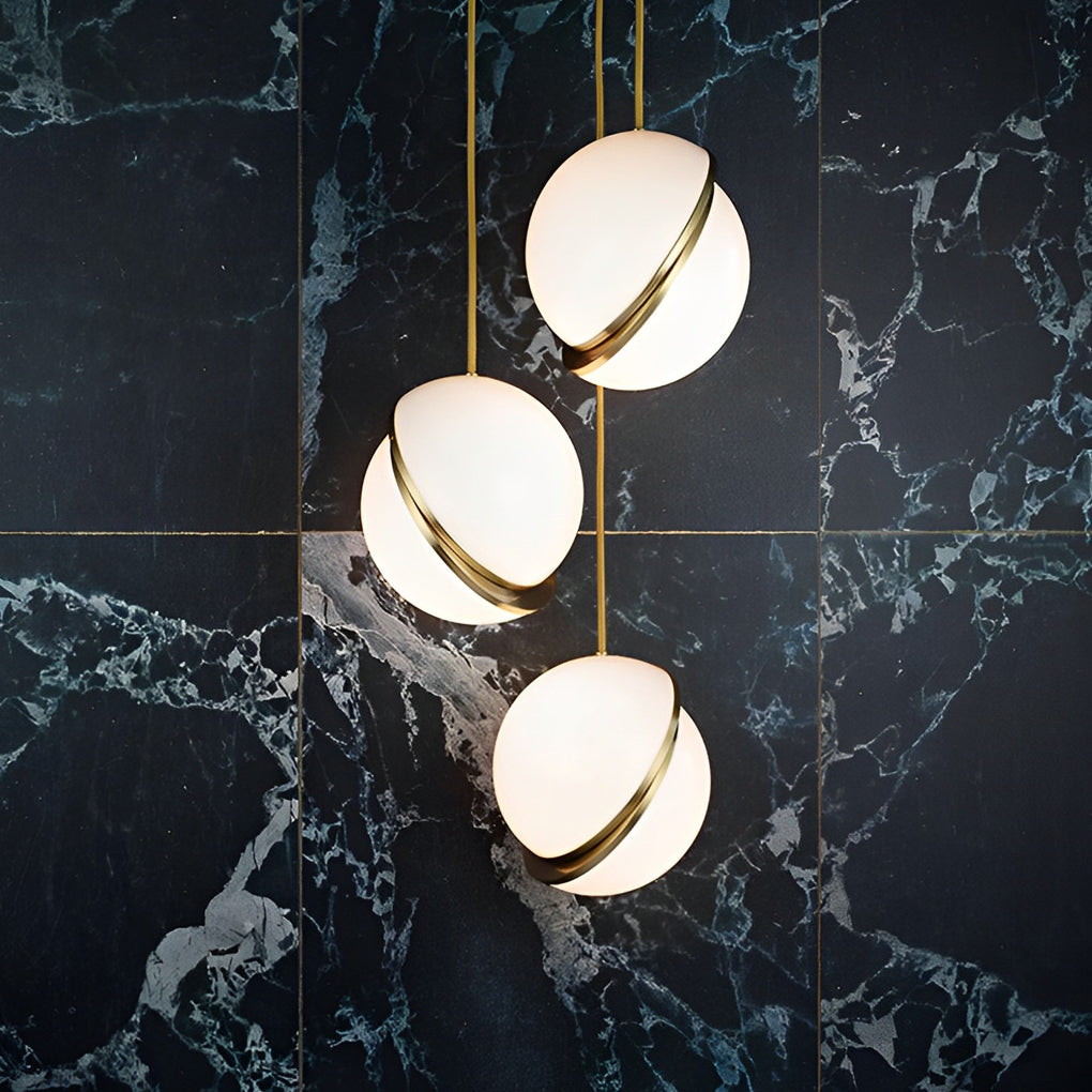 Round White Nordic Pendant Lights Ha075879