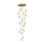 Crystal Shade Staircase Chandelier Ha095068