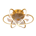 Round Flower Cage Ceiling Fans Lamp Ha082887