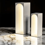 Nordic Usb Concrete Led Rectangle Table Lamp