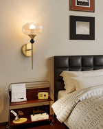 Isabelle Ribbed Glass Wall Sconce in Gold or Black