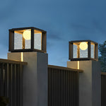 Square Led Waterproof Solar Fence Lamp Ha084274