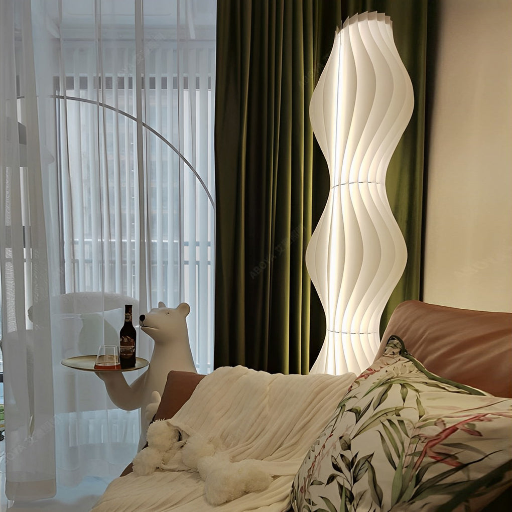 Modern Coastal Led Wavy Floor Lamp