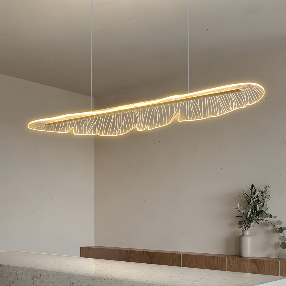Acrylic Leaf Led Modern Chandelier Li002712