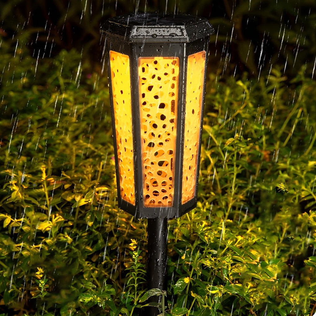 Hexagon Hollow Outdoor Lawn Lamp Ha084099