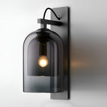Glass Iron Nordic Plug In Wall Lamp