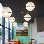 Moon Shaped Led White Pendant Light Li002036