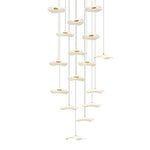 Lotus Leaves Led Staircase Chandelier Ha093921