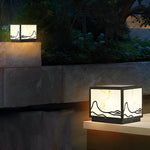 Mountain Scenery Solar Solar Post Caps Lights Li002268