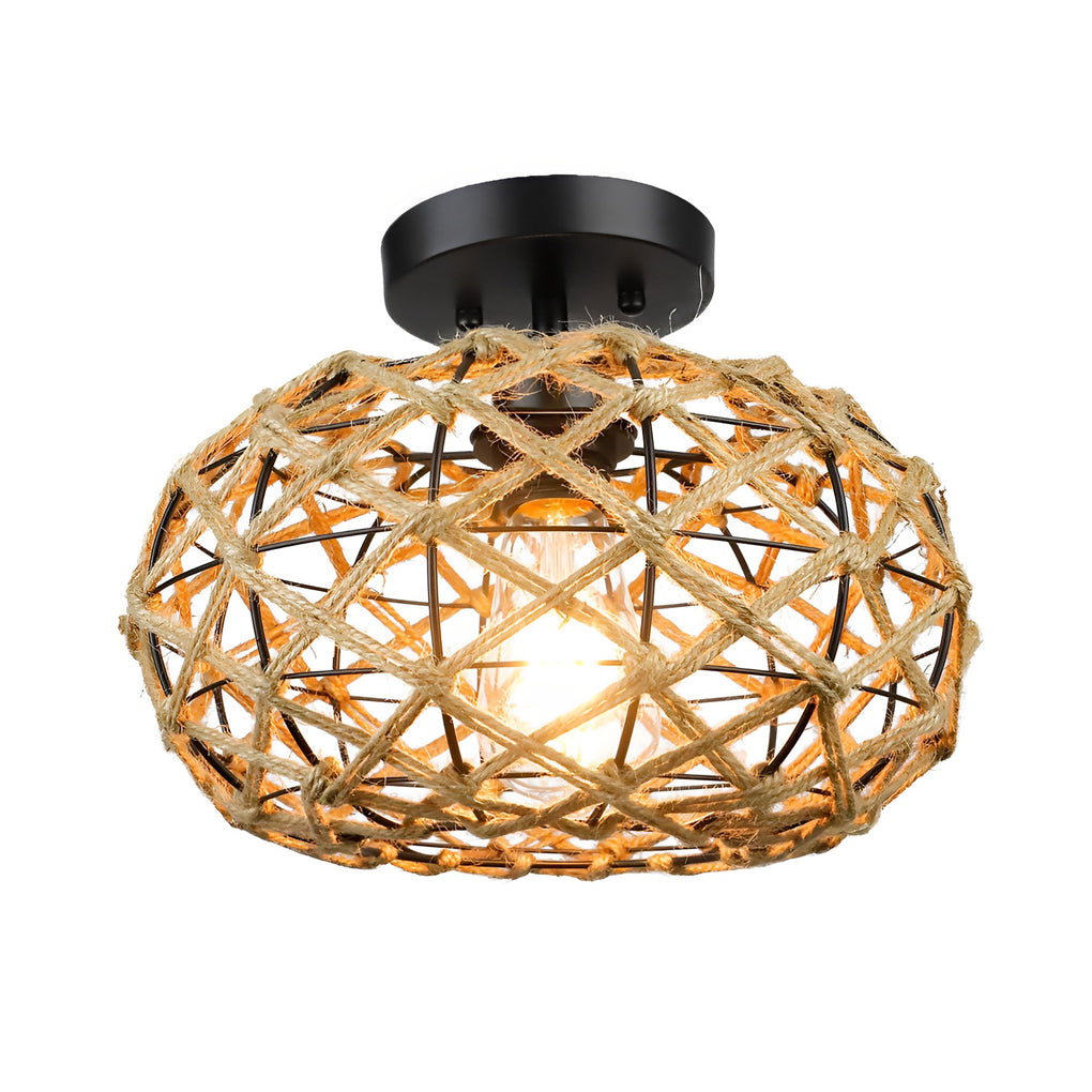 Hand Woven Ceiling Light Ha079956