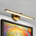 15 74 Modern Led Linear Vanity Lights With Pull Rope Switch Bathroom Lighting In Black Bronze