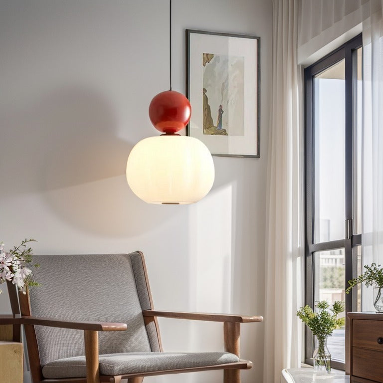 Art Deco Pendant Light Cream