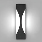 Modern Outdoor Wall Sconce in Black Stainless Steel with LED Illumination