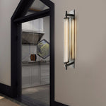 Industrial Black Stainless Steel Long Metallic Tube Wall Light 19 68 In H