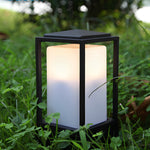 Cubic Aluminum LED Lawn Lantern for Modern Landscape Illumination