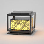 Square Waterproof Solar Outdoor Post Light