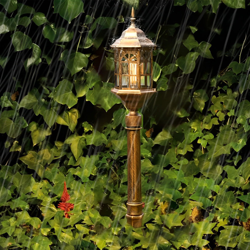 Slim LED Outdoor Post Light in Black or Bronze – Modern Pathway Lamp