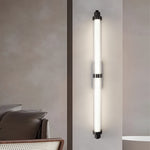 Modern Long Acrylic Tube Led Metallic Indoor Sconce Wall Lamp 27 55 35 43
