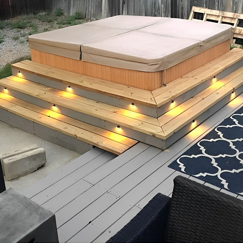 Hallf Moon 12 36V Low Voltage Led Deck Downward Lighting Wall Mounted Step Lights