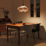 Vintage Straw Hat Petal Chandelier