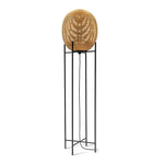 Rustic Boho Rattan And Metal Frame Accent Floor Lamp