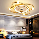 Stepless Dimming Led Nordic Ceiling Fan Light