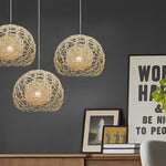 Round Rattan Pendant Light Li002321