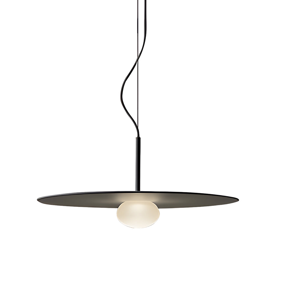 Simple Glass Iron Ufo Ball Led Decorative Postmodern Chandeliers Lamp