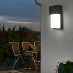 Rectangular Waterproof Led 10W Black Outdoor Wall Light