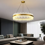 Round Dimming Led Glass Pendant Light Li001957
