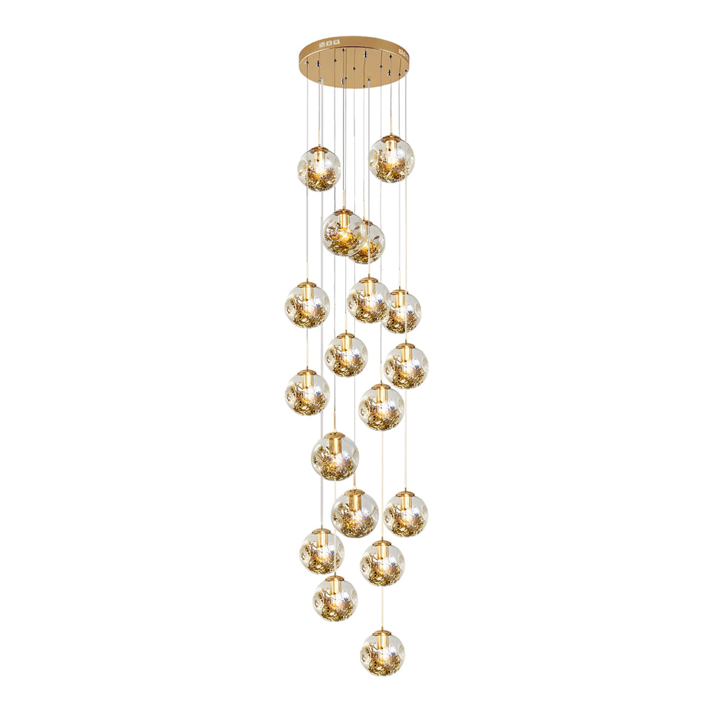 Glass Globes Shade Chandelier Ha095051