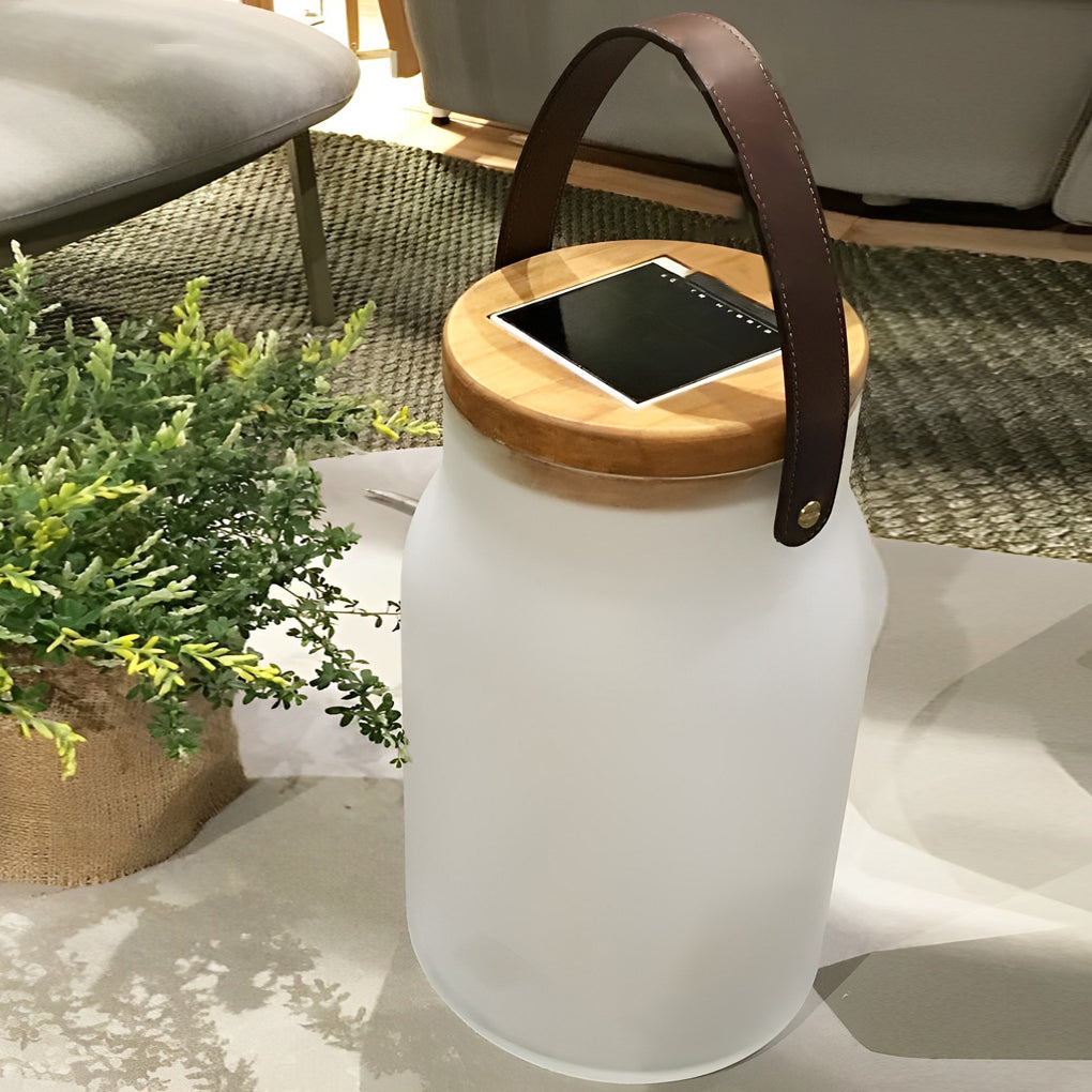 Bottle Jar Shape Solar Lantern Ha077940
