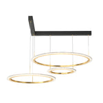 2 3 Circles Rings Three Step Dimming Minimalist Modern Ceiling Light Fixture