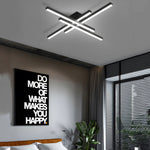 4 Light Modern Linear Parallax Ceiling Lamp Led Flush Mount Ceiling Light