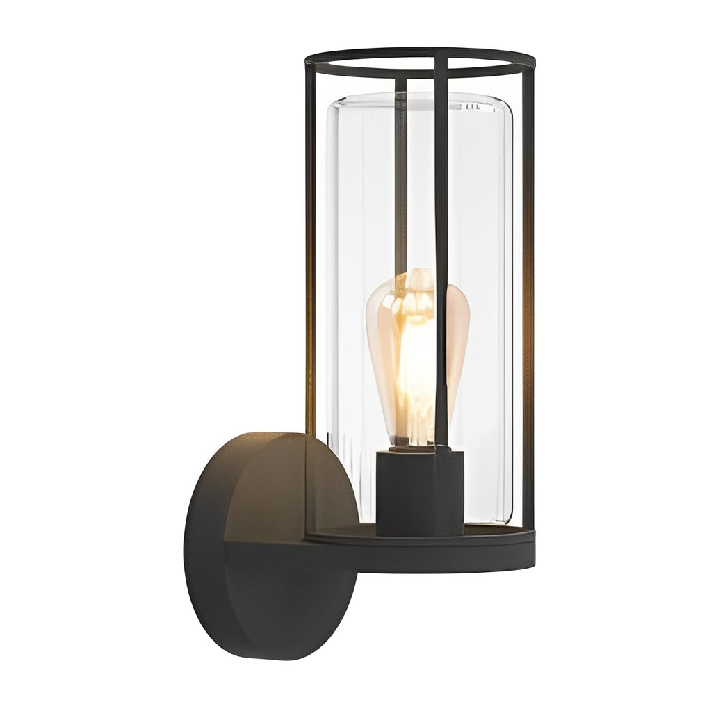 Lumina Round Stainless Steel Outdoor Wall & Post Light in Matte Black