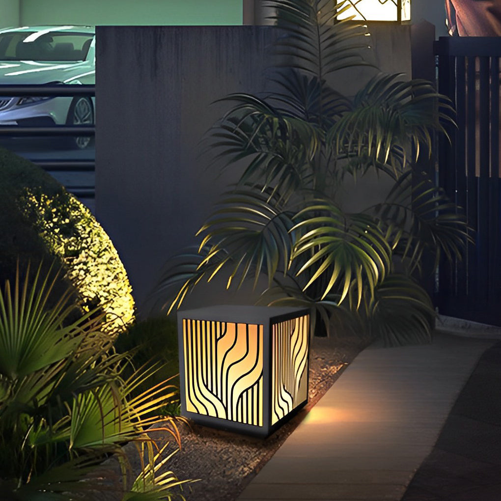 Square Modern Outdoor Fence Post Light Li002172