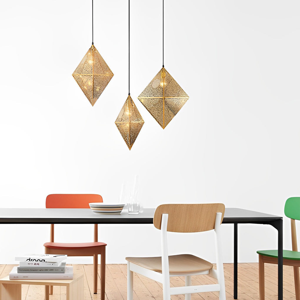 Geometric Polyhedral Pendant Light Ha082220
