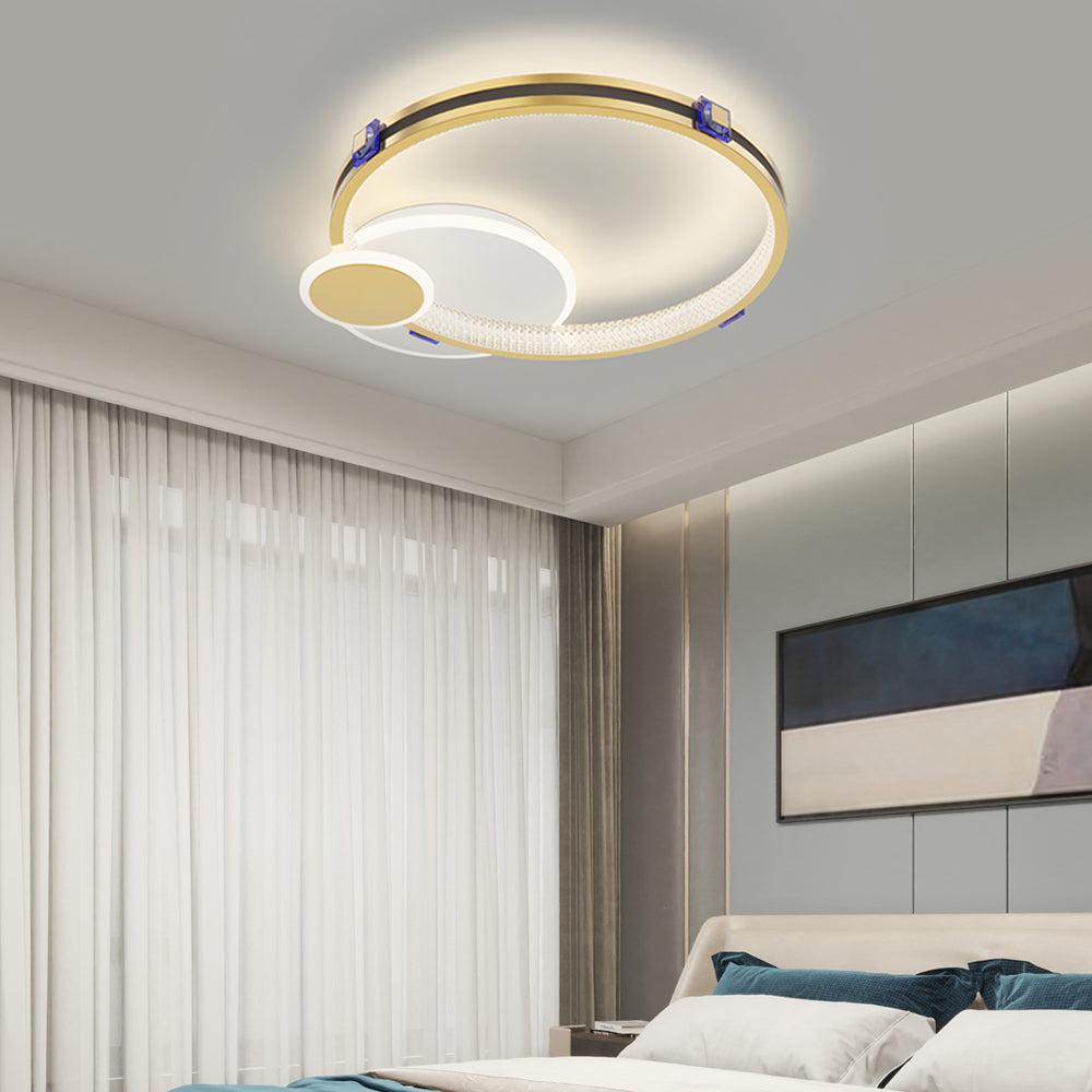 Ring Round Three Step Dimming Creative Modern Led Ceiling Light Fixture
