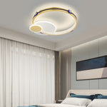 Ring Round Three Step Dimming Creative Modern Led Ceiling Light Fixture