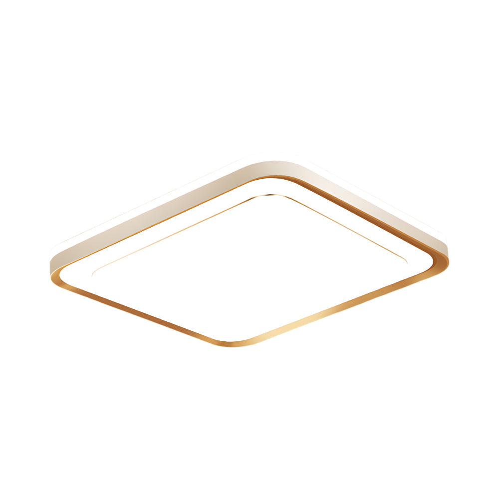 1 Light Rectangular Led Flush Mount Ceiling Light