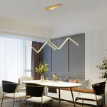 Wavy Linear Led Nordic Pendant Light Ha075738