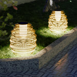 Handwoven Solar Outdoor Lanterns Ha091075