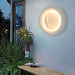 Lunar Halo Outdoor Wall Sconce — Waterproof LED Modern Light